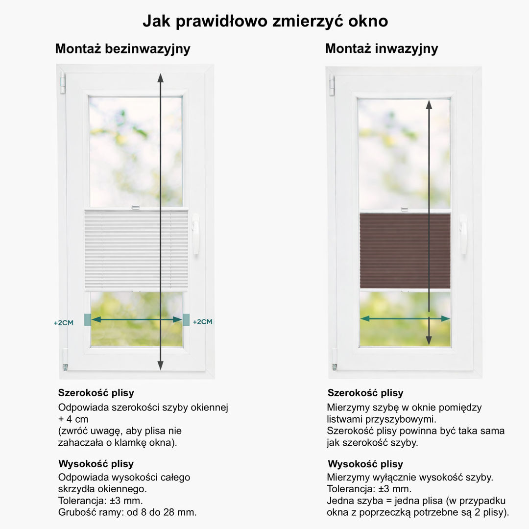 Plisa Okienna Zaciemniająca | Materiał STANDARD | Roleta plisowana - Konfigurator na wymiar - miniatura 6