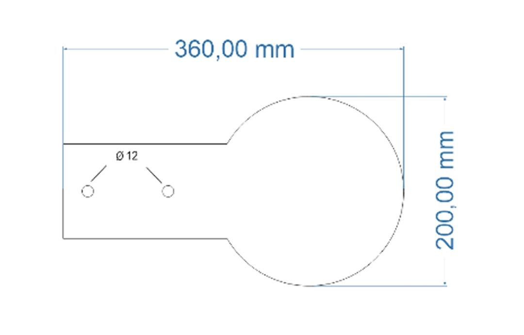 Cel strzelecki LIZAK - HARDOX 500 - miniatura 2
