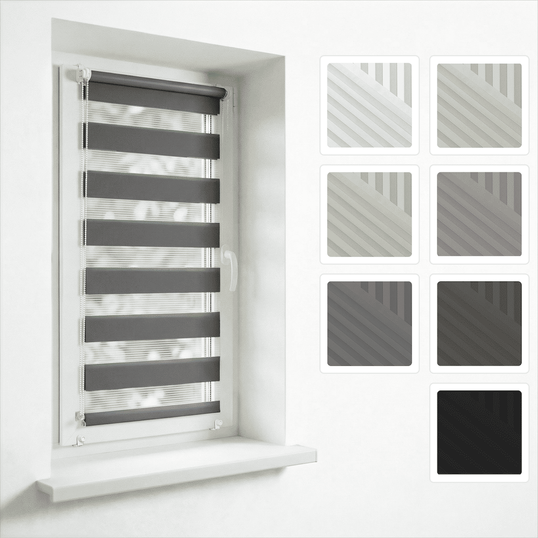 Roleta Okienna Zaciemniająca | Typ Dzień i Noc | Premium Blackout - Konfigurator na wymiar - vilo-living