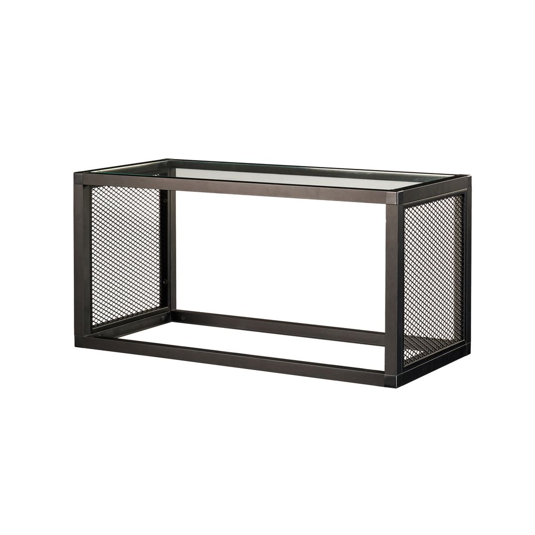 Aluminiowy stelaż LOFT MultiConnect - Półka podwójna z siatką dekoracyjną - Konfigurator na wymiar - miniatura 4