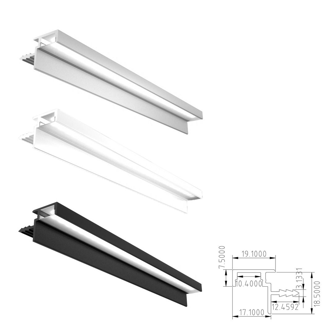 Aluminiowy kanał LED wieńcowy + Klosz - Konfigurator na wymiar - Alusfera