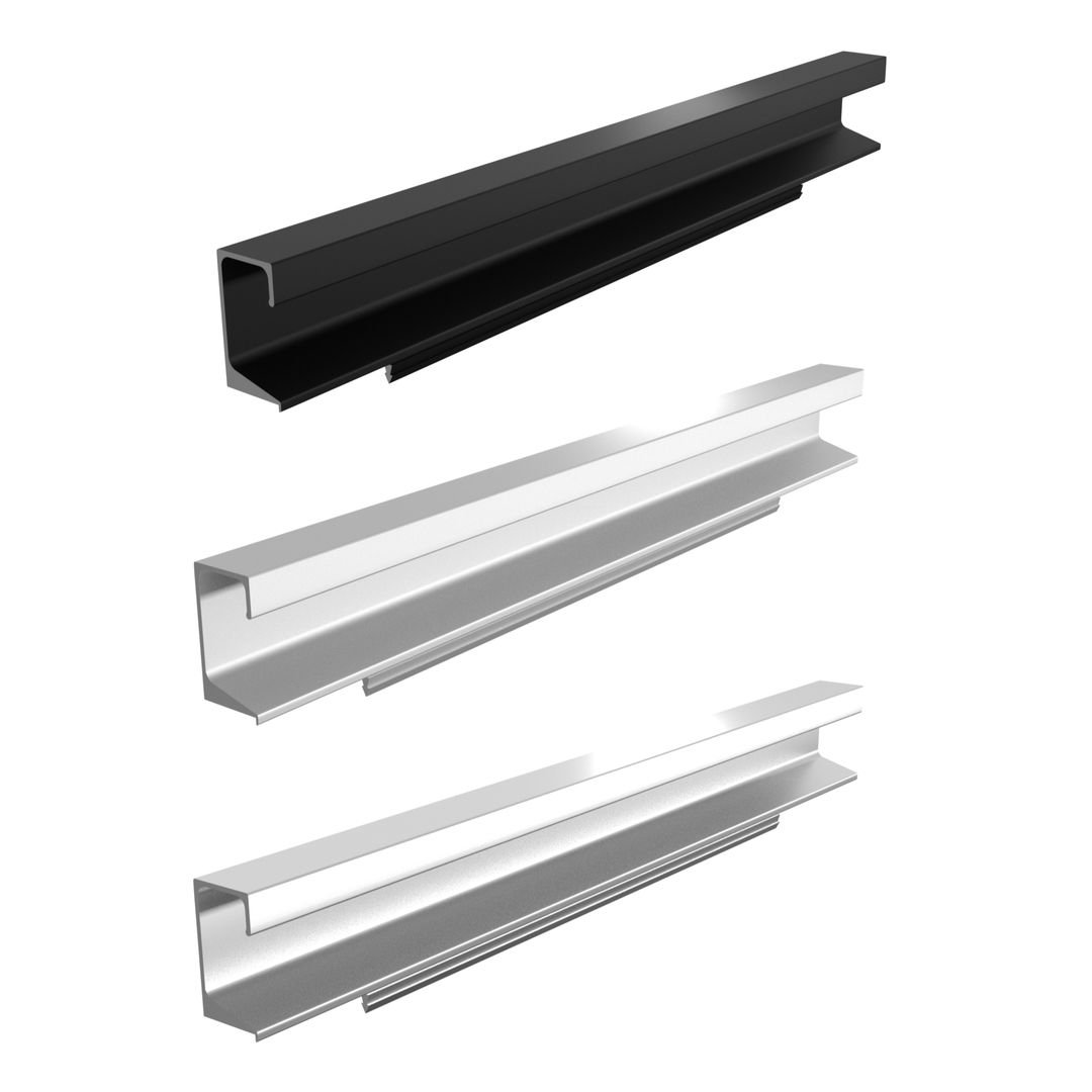 Aluminiowy uchwyt krawędziowy AL-7 cięty - na wymiar - Alusfera