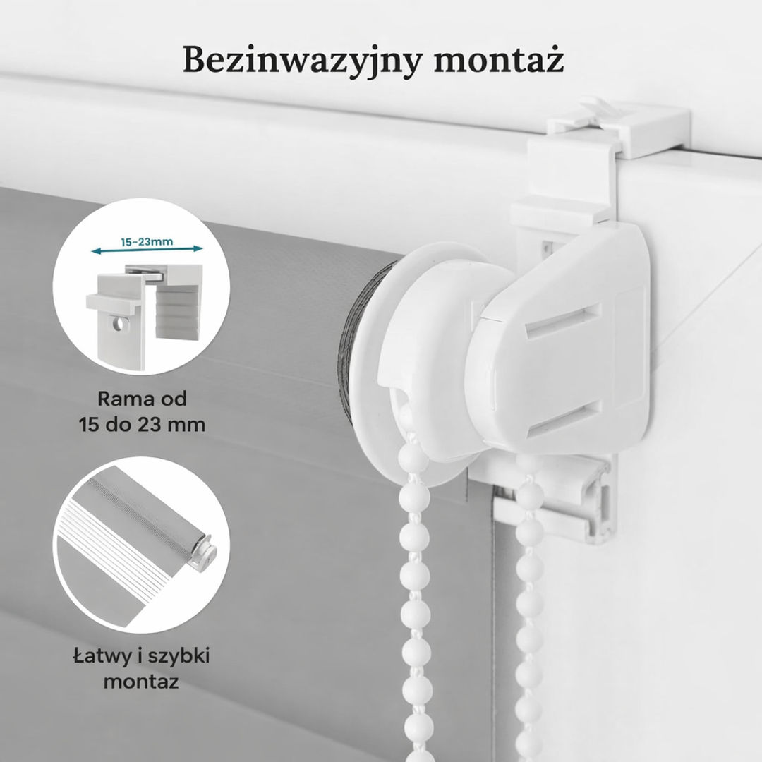 Roleta Okienna Zaciemniająca | Pełna | Materiał Standard - Konfigurator na wymiar - miniatura 2