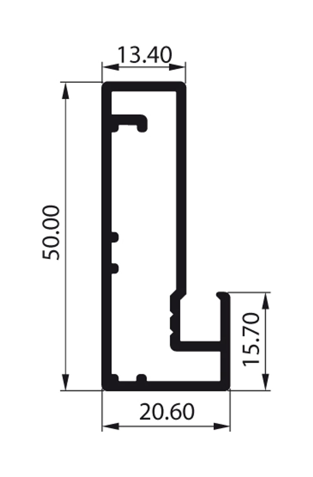 Front meblowy - ramka aluminiowa A4 ze szkłem - Konfigurator - miniatura 4