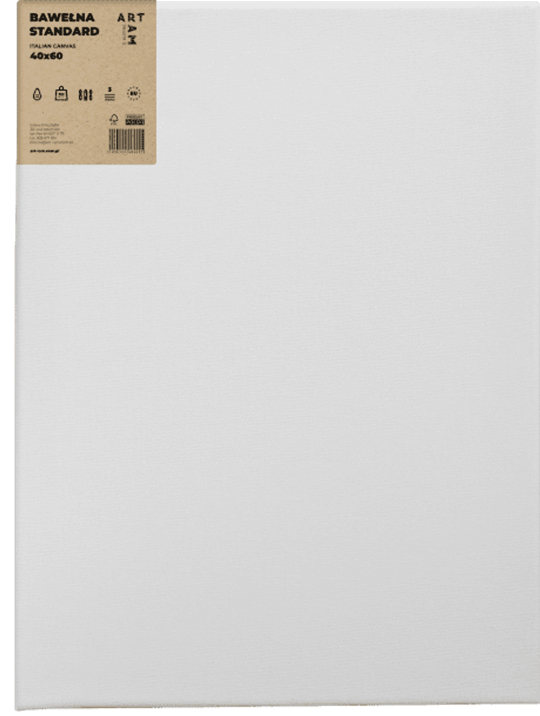 Podobrazie BAWEŁNA LIGHT listwa 30x16mm - Konfigurator na wymiar - ART-RAM