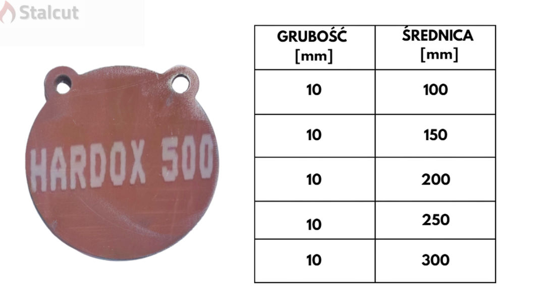 Cel strzelecki GONG MIŚ - HARDOX 500 - miniatura 4