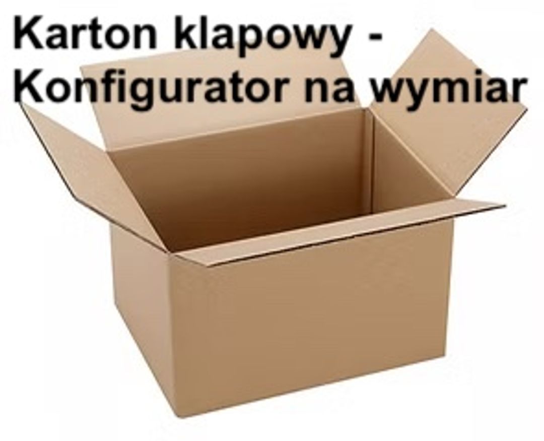 Karton klapowy - Konfigurator na wymiar - AKPUD