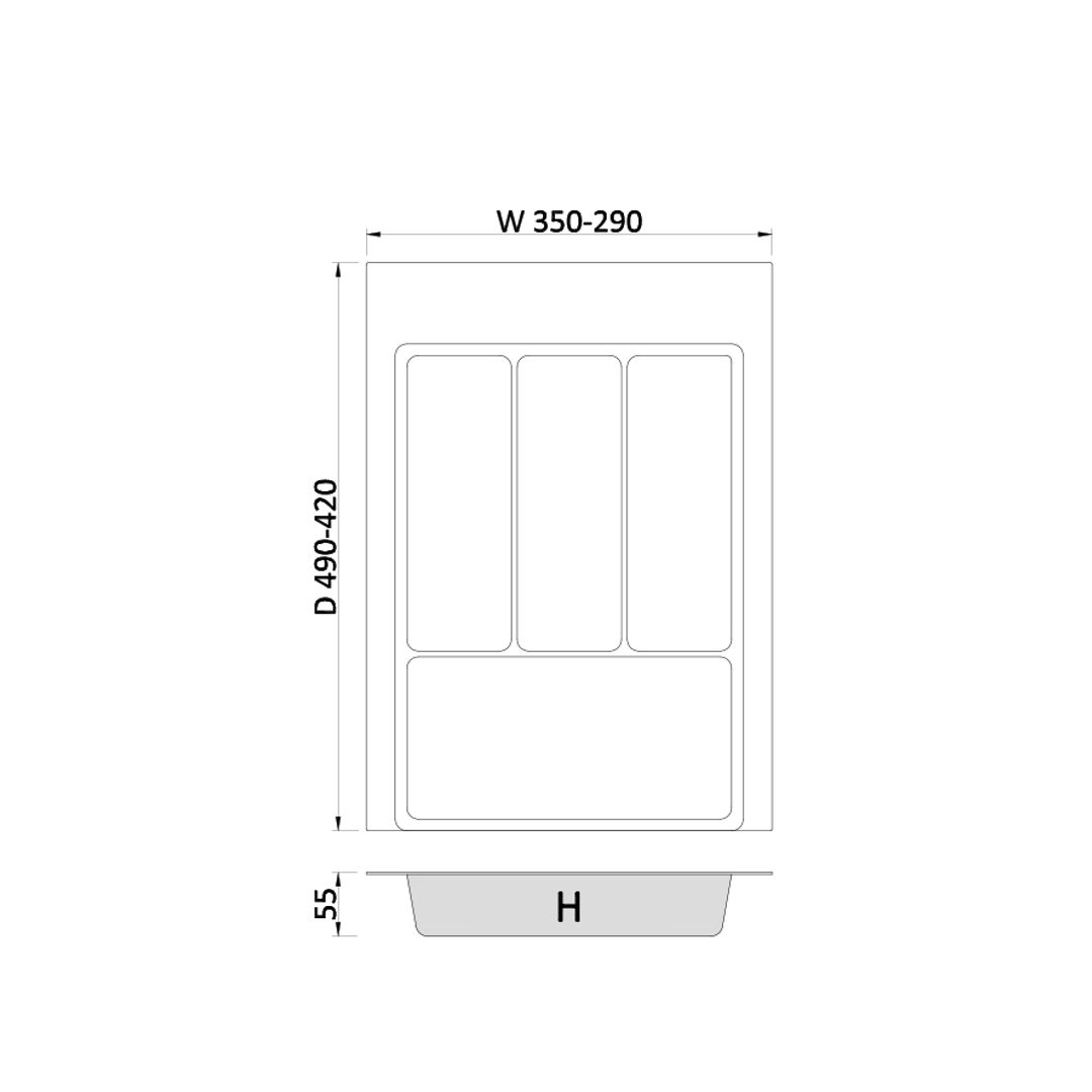 Szuflada 40 (350 x 490 mm)