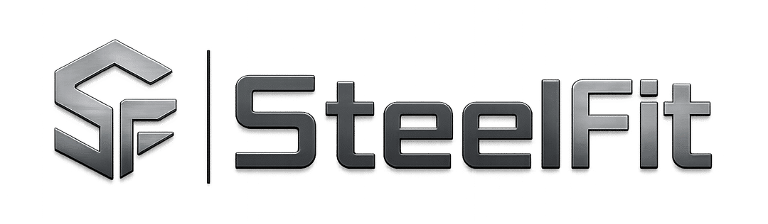 Logo steelfit.pl - elementy stalowe na wymiar