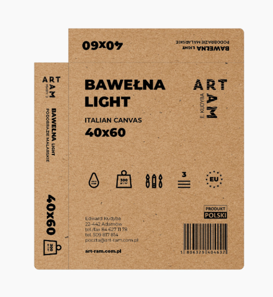 Podobrazie malarskie | Płótno BAWEŁNA LIGHT | Konfigurator na wymiar - ART-RAM