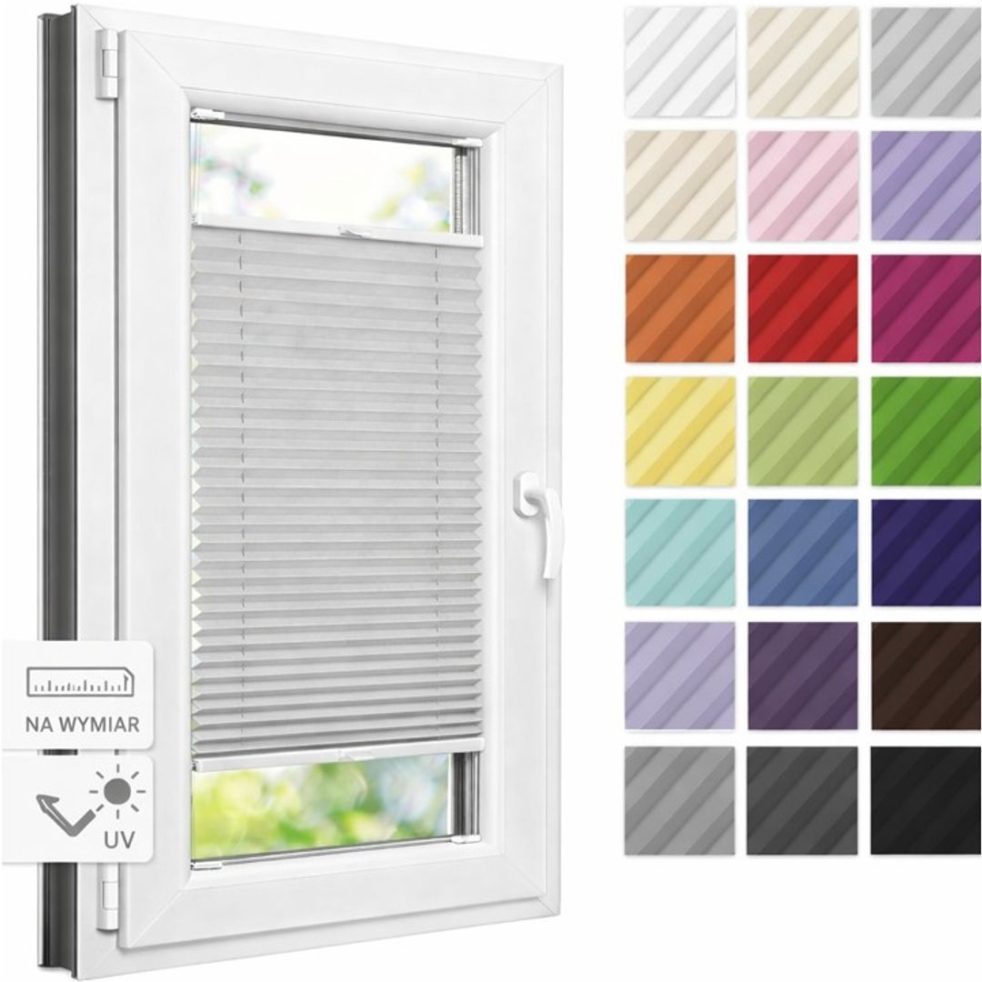 Plisa Okienna Zaciemniająca | Materiał STANDARD | Roleta plisowana - Konfigurator na wymiar - miniatura 12