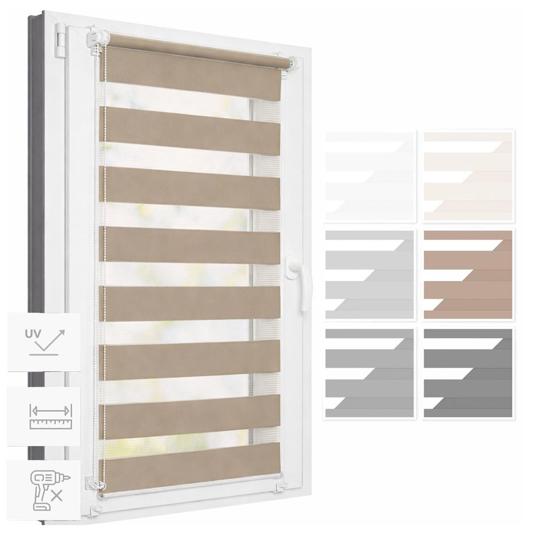 Roleta Okienna Zaciemniająca | Typ Dzień i Noc | Premium Blackout - Konfigurator na wymiar