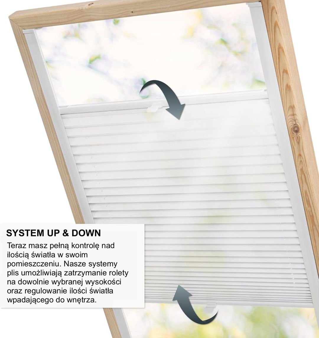 Plisa Dachowa Zaciemniająca | Materiał Standard - Roleta plisowana - Konfigurator na wymiar - miniatura 6