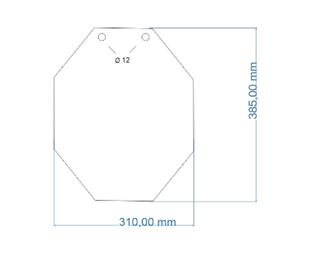 Cel strzelecki IPSC - HARDOX 500 - miniatura 3
