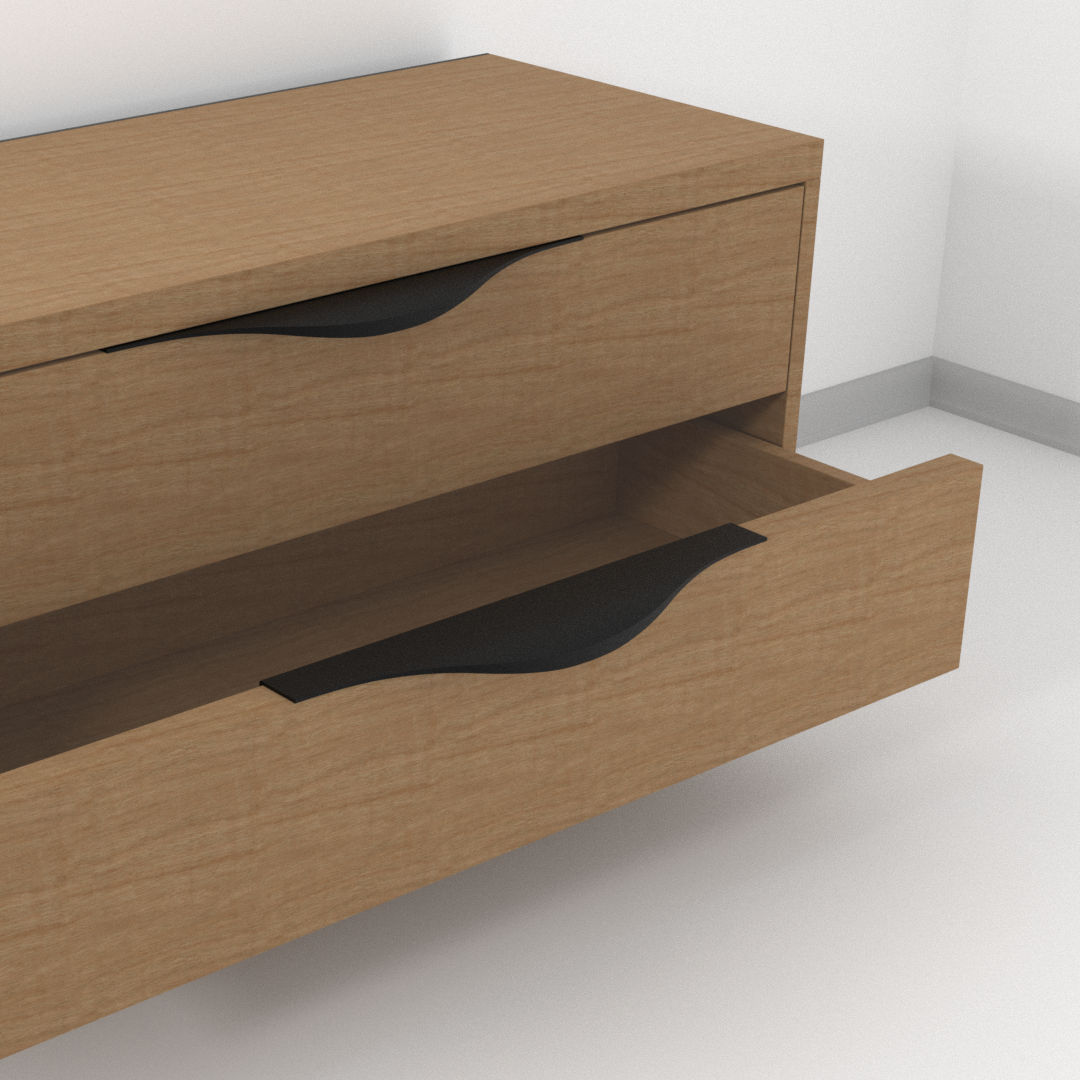 FEST FE9 Frez - Aluminiowy uchwyt meblowy krawędziowy do mebli + wkręty - miniatura 6