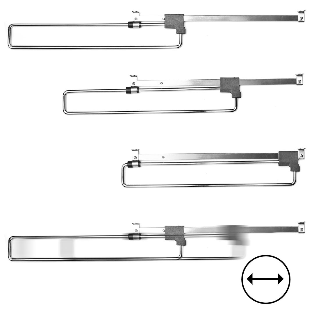 Wieszak wysuwny do szafy - uchwyt na ubrania do garderoby - miniatura 3