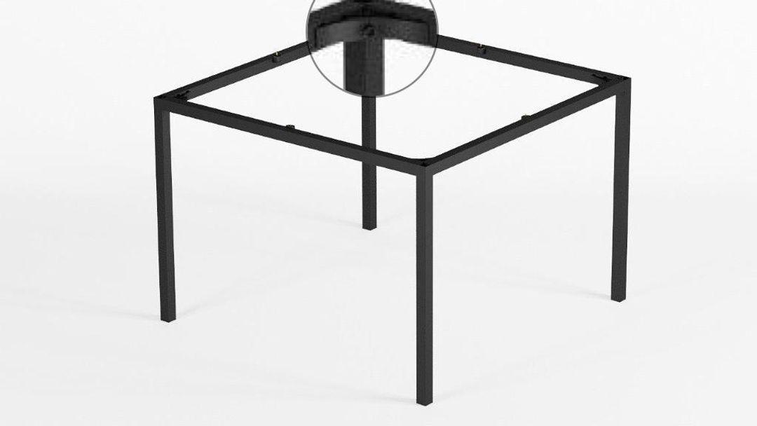 Aluminiowy stelaż pod stół BASIC (profil 20x20) – Konfiguracja na wymiar - miniatura 2