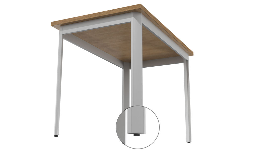 Aluminiowy stelaż pod stół TWIN – Konfiguracja na wymiar - miniatura 6