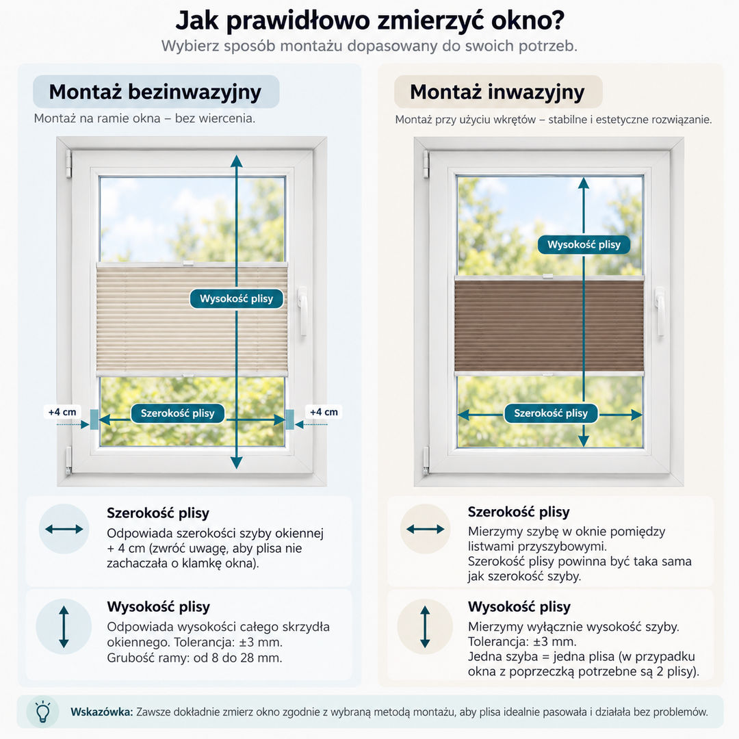 Plisa okienna Blackout Normal na wymiar – mocne zaciemnienie - miniatura 7