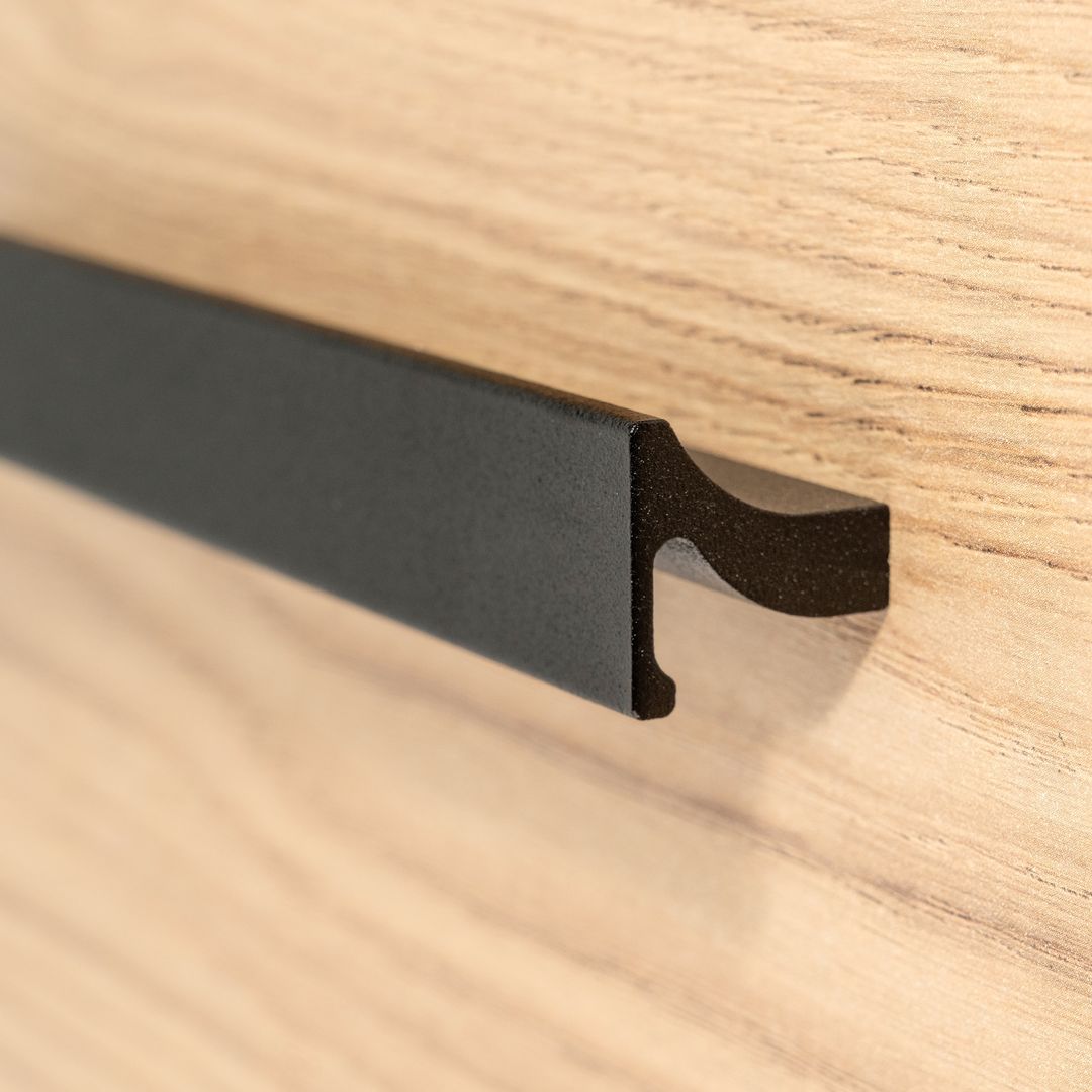 FEST FE7 - Aluminiowy uchwyt meblowy przykręcany do mebli + wkręty - miniatura 2