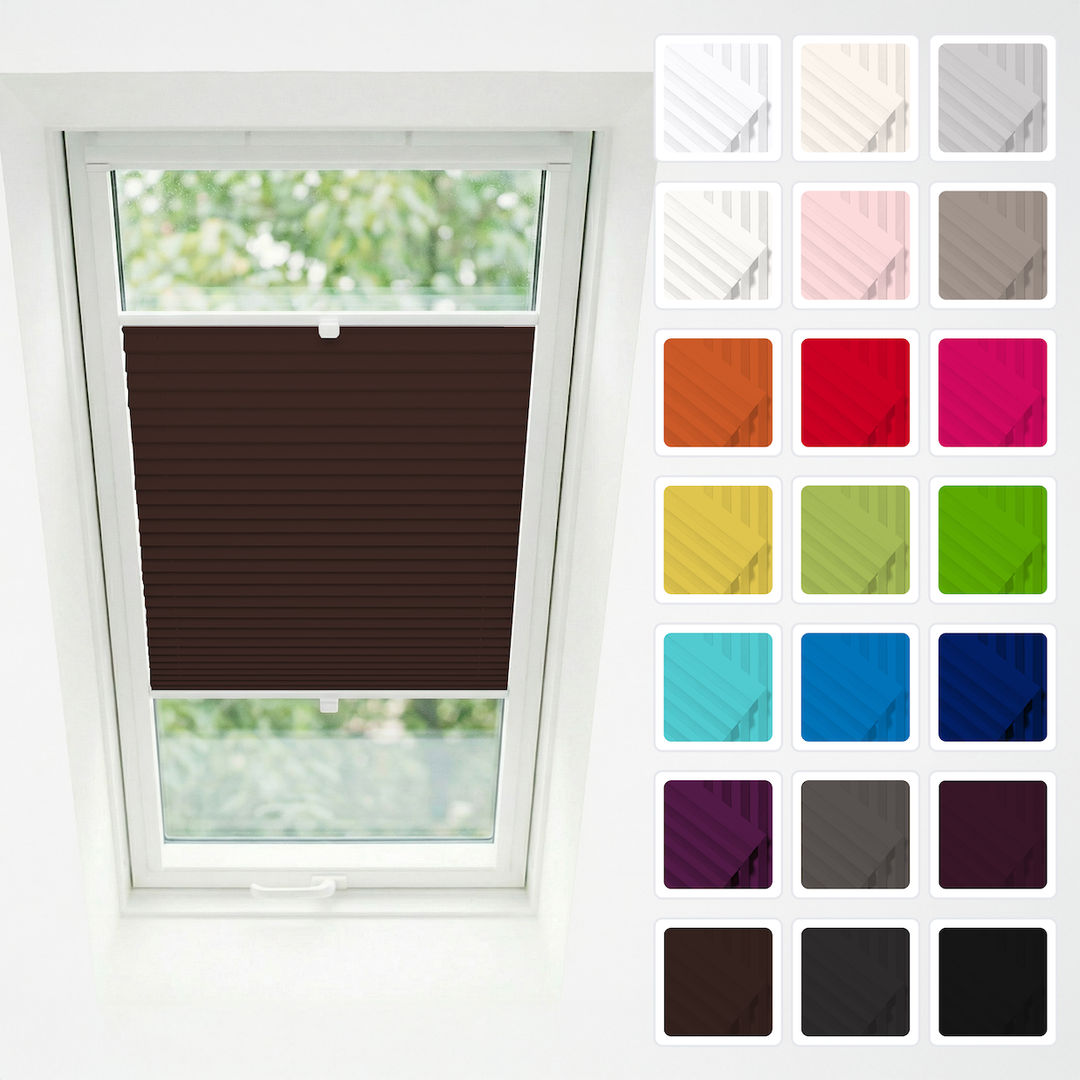 Plisa Dachowa Zaciemniająca | Materiał Standard - Roleta plisowana - Konfigurator na wymiar - vilo-living