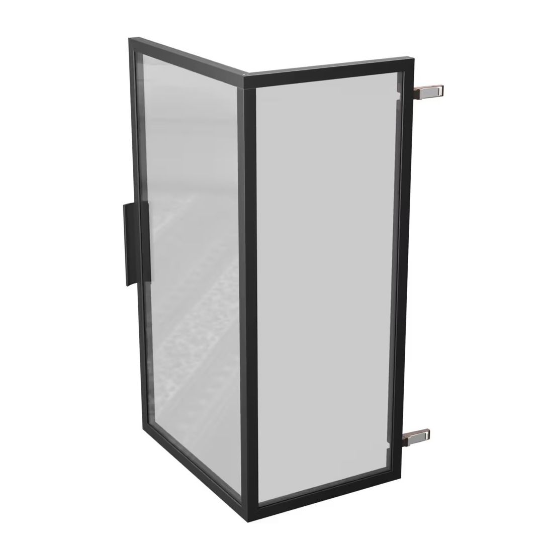 Front meblowy - ramka aluminiowa kątowa ze szkłem - Konfigurator na wymiar - miniatura 2