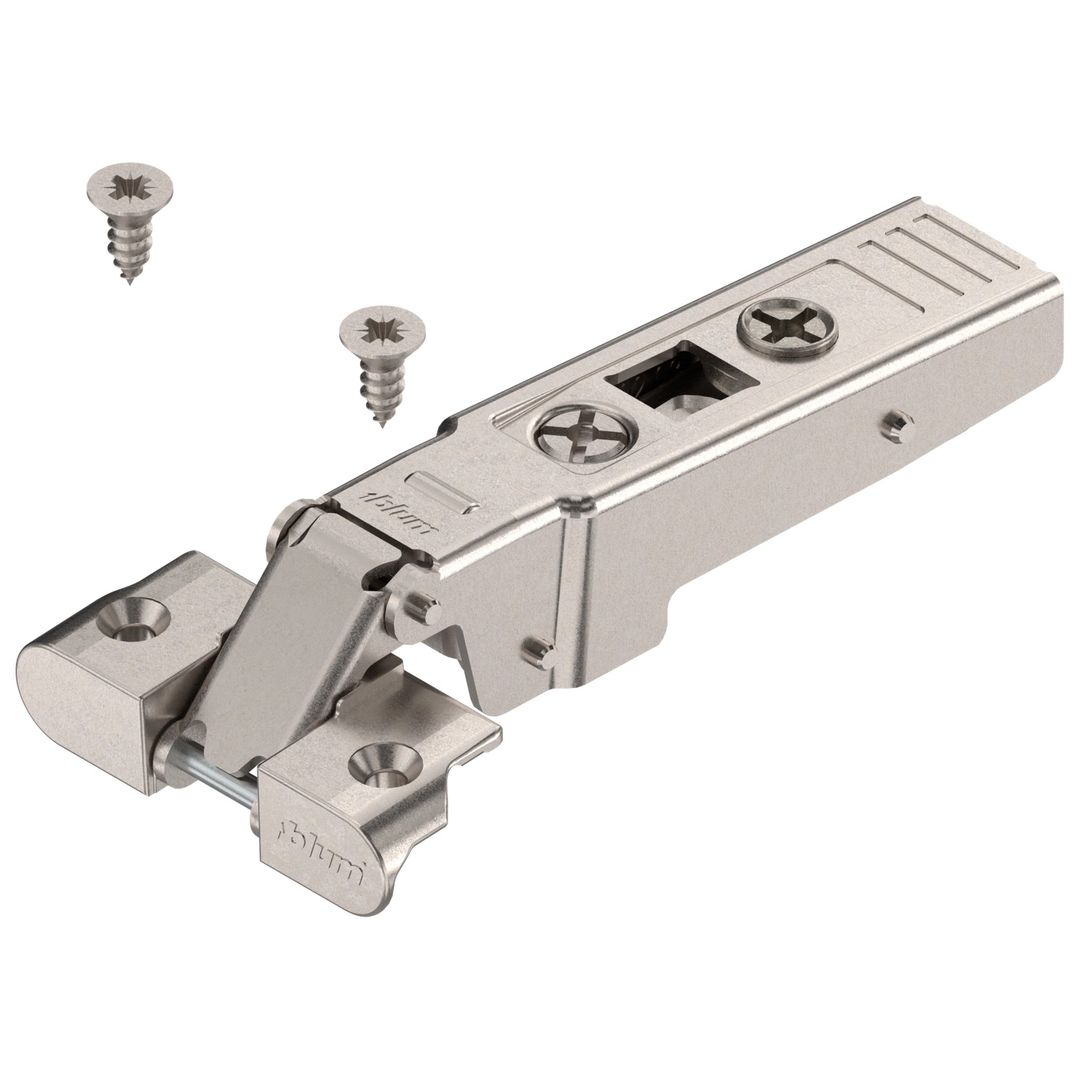 Zawias nakładany | Do wąskich ramek | Pod TIP-ON | Clip | Srebrny 70T950A + Prowadnik 173L6100 - miniatura 2
