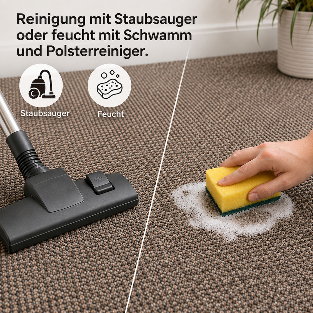 Schlingen-Teppichboden Herkules + Elba nach Maß – strapazierfähiger Kurzflor - miniatura 5