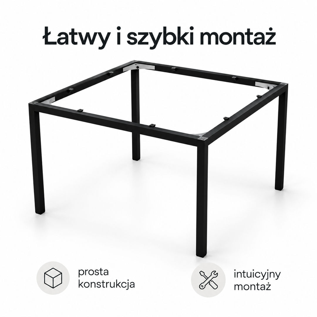 Stelaż aluminiowy 20x20 mm SLIM do stołu i mebli na wymiar – Konfigurator - miniatura 5 - zdjęcie edytowane przy pomocy AI