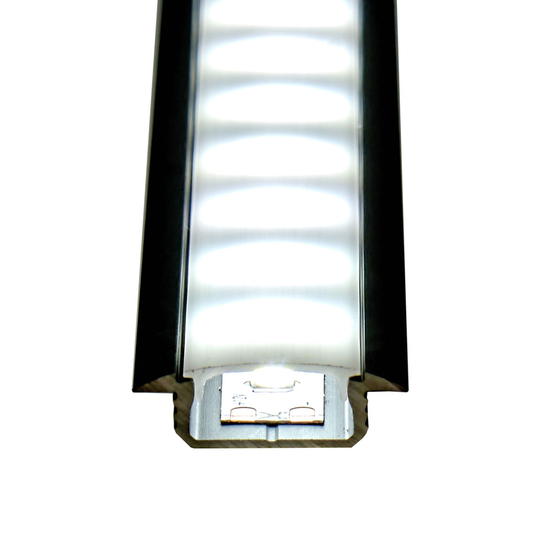 Aluminiowy kanał LED kątowy + Klosz - Konfigurator na wymiar - miniatura 11