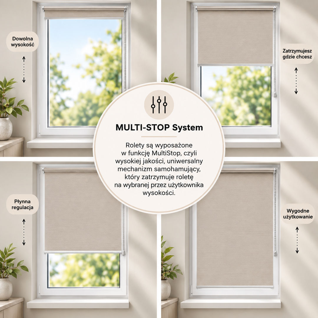 Roleta materiałowa na wymiar Standard – klasyczna roleta okienna - miniatura 4