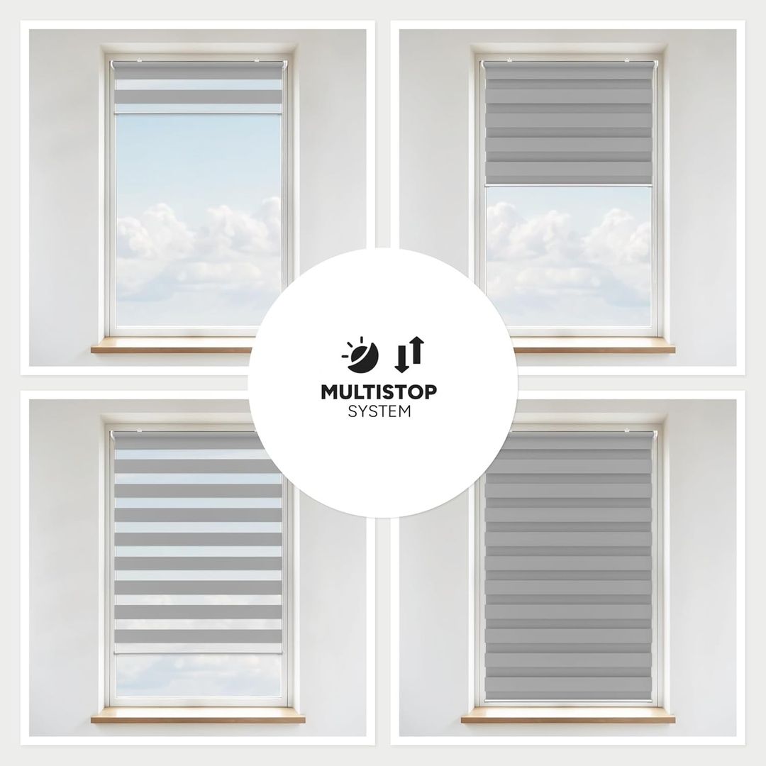 Roleta Okienna Zaciemniająca | Typ Dzień i Noc | Premium Blackout - Konfigurator na wymiar - miniatura 5