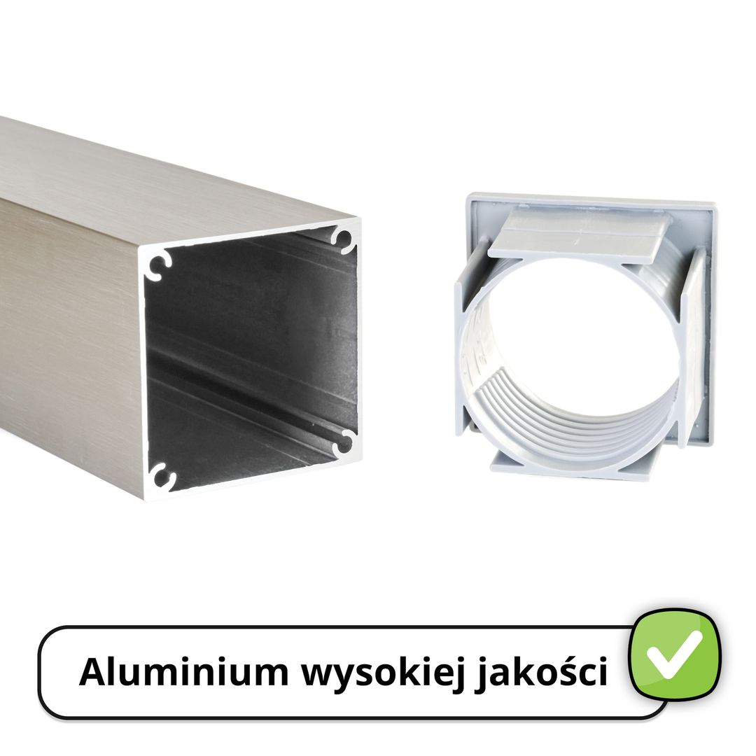 4 x Aluminiowa Noga Stołowa STRONG + Wkręty - Konfigurator - miniatura 5