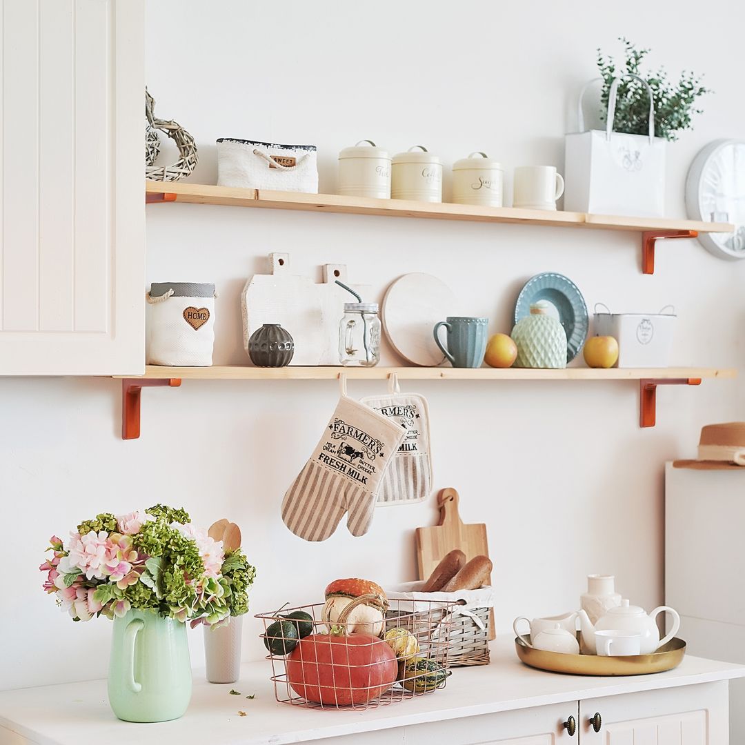 Wsporniki do półek ściennych - uchwyt do półek - komplet 2 sztuki + zaślepki + wkręty - miniatura 6