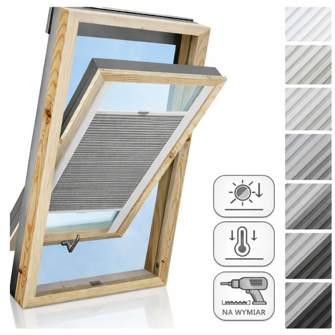 Plisa Dachowa Zaciemniająca | Premium Blackout | Pełne zaciemnienie - Konfigurator na wymiar - vilo-living