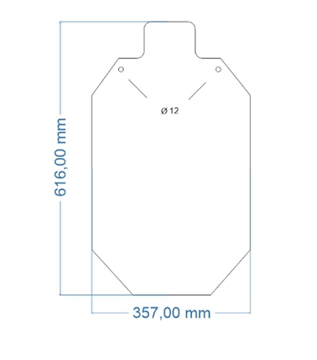 Cel strzelecki TORSO IDPA - HARDOX 500 - miniatura 2