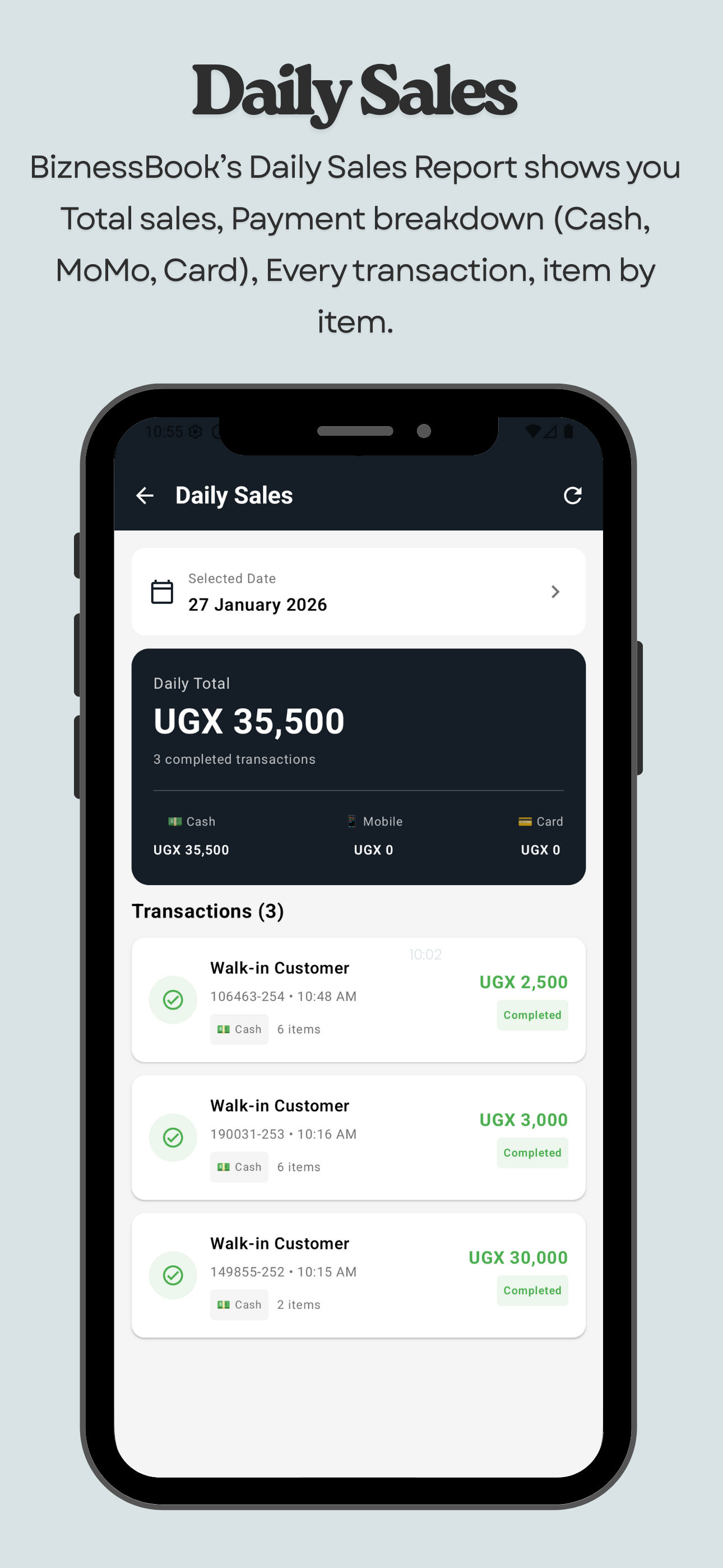 Daily Sales Reports