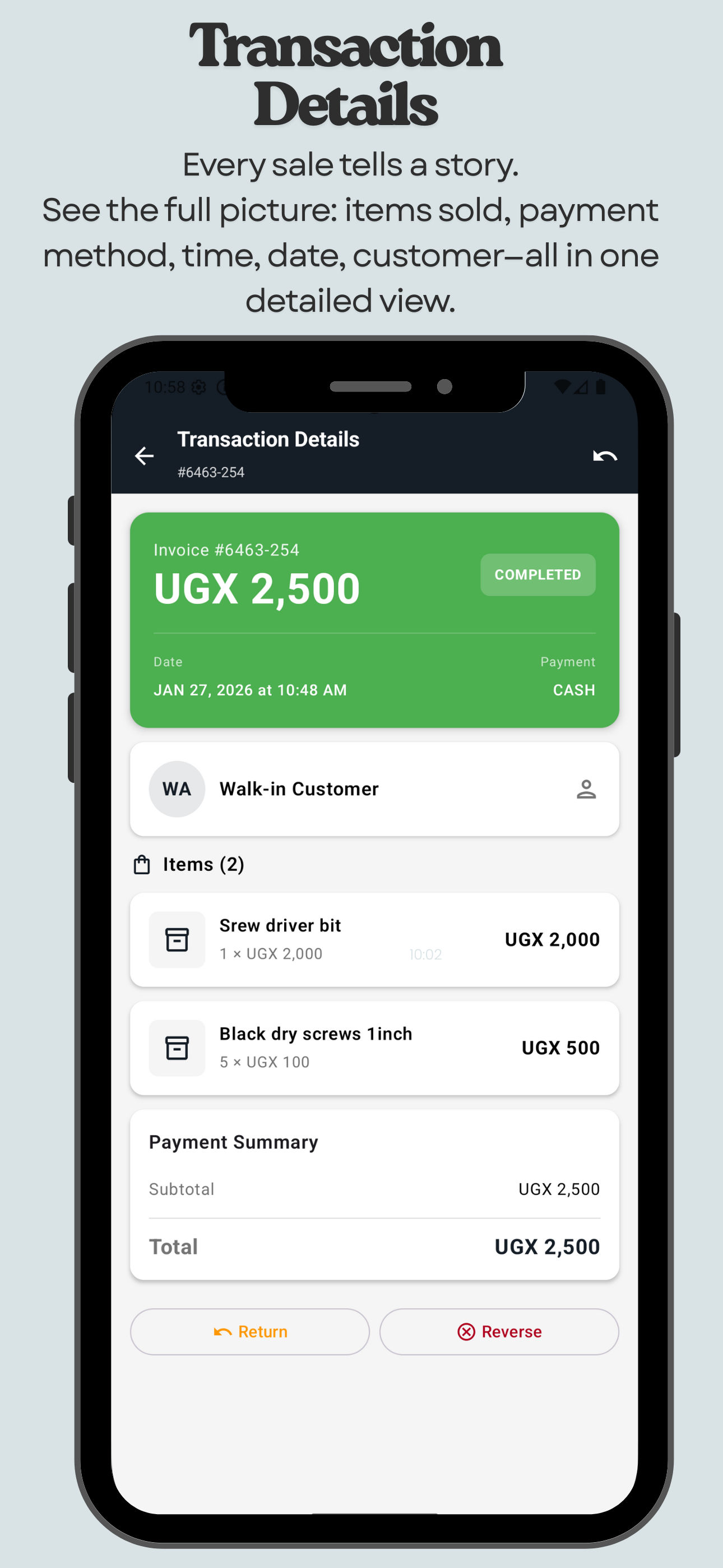 Transaction Details