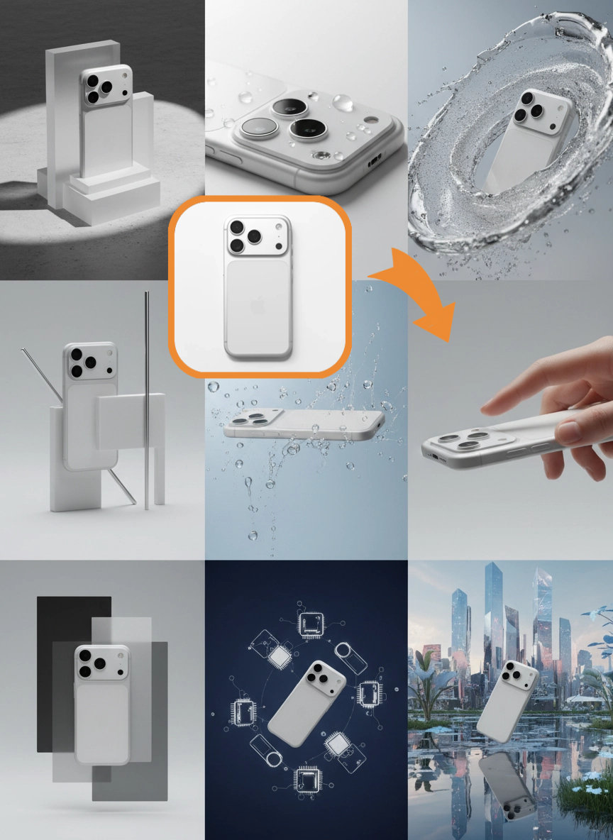 High-quality product image set example