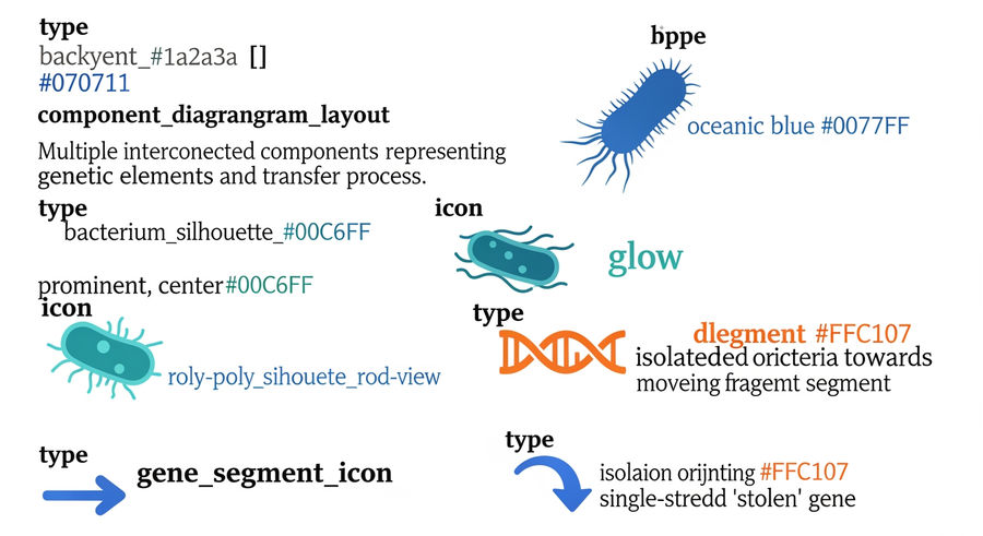 diagram of roly-poly genetic makeup with stolen bacterial gene