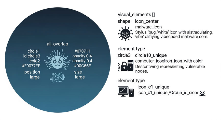 network map showing spread and impact of vibe-coded malware