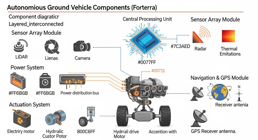 Component diagram of Forterra's autonomous ground vehicle technology