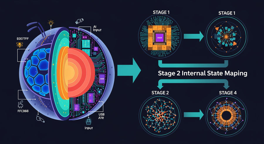 flowchart of consciousness determination through internal mechanisms