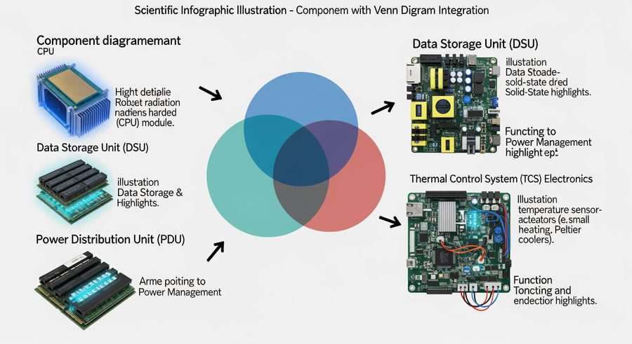 Diagram of Plato spacecraft electronic components readiness