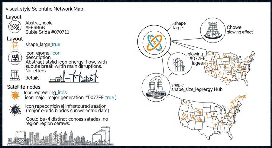 US energy grid connectivity and challenges network map
