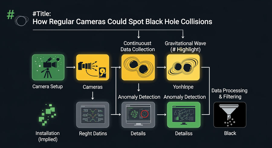 Flowchart of camera process for black hole collision detection
