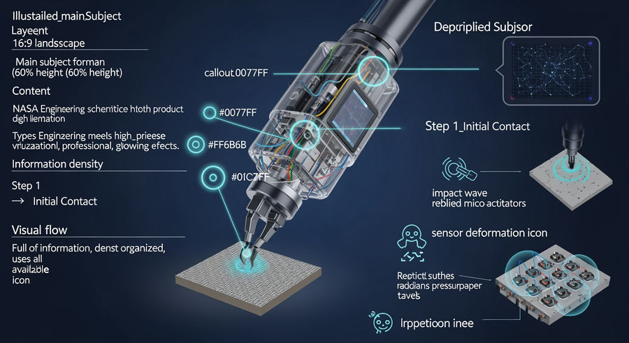 process flow of robotic system interpreting texture data