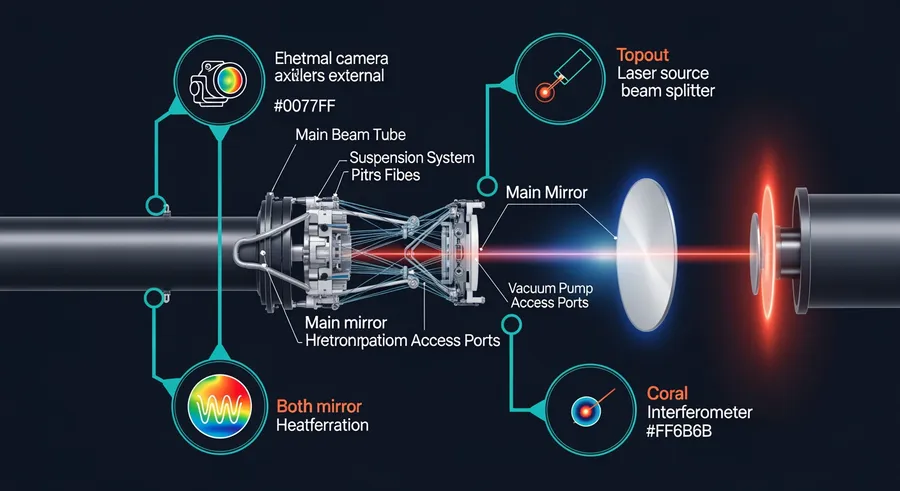 Process flow of thermal imaging enhancing LIGO's sensitivity
