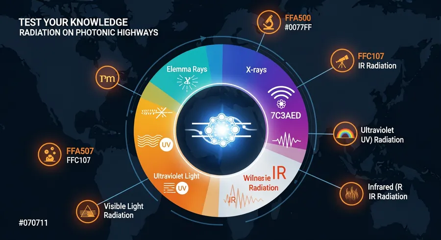Network map of photonic highways connecting nodes via radiation