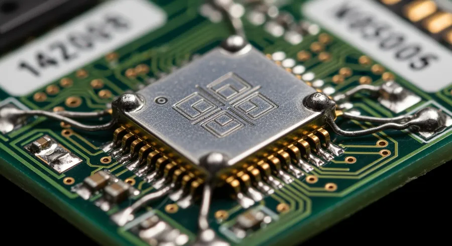 Close-up of NavCube3-mini payload communication antenna